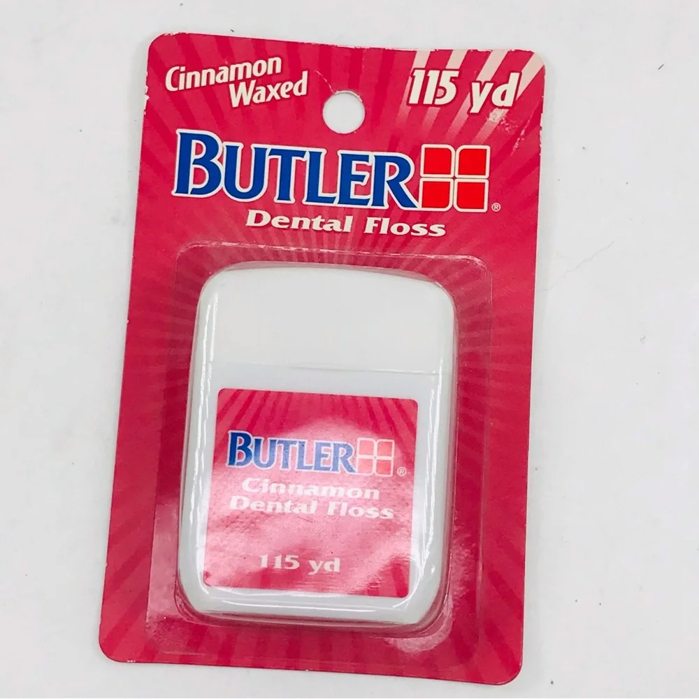 Butler Waxed Cinnamon Dental Floss 115 yd New Sealed